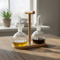 Glass Oil Dispenser - 2 Pcs